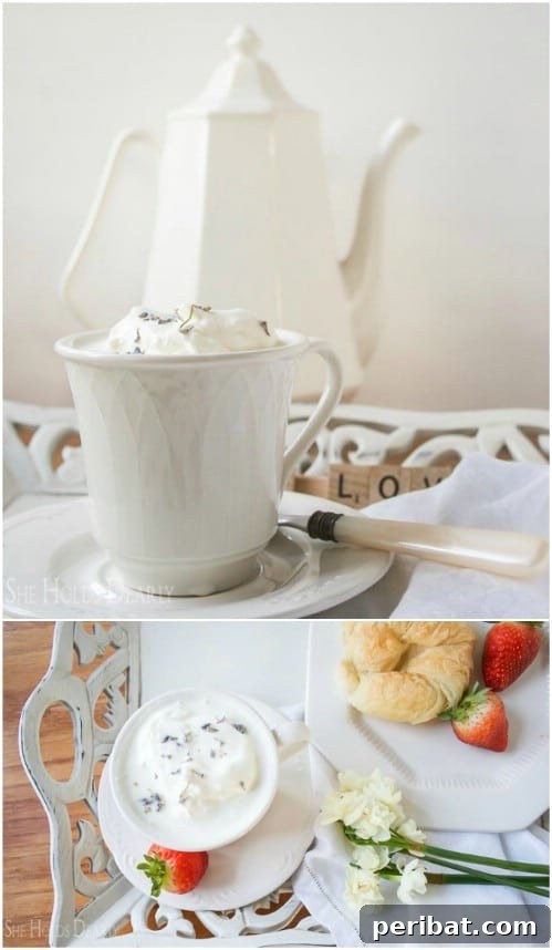 Lavender White Hot Chocolate