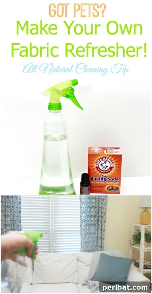 DIY Fabric Refresher Spray with Baking Soda and Essential Oils