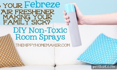 Non Toxic DIY Febreze with Witch Hazel and Essential Oils