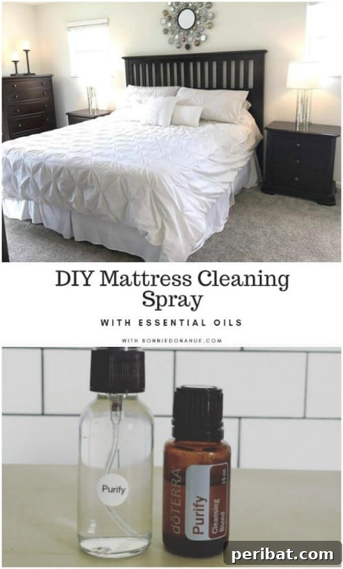 Homemade Mattress Cleaning Spray with Vodka and Essential Oils