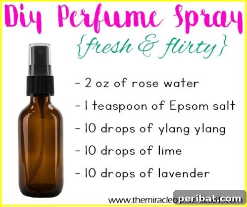 Essential Oil Perfume Spray for Personalized Natural Fragrance