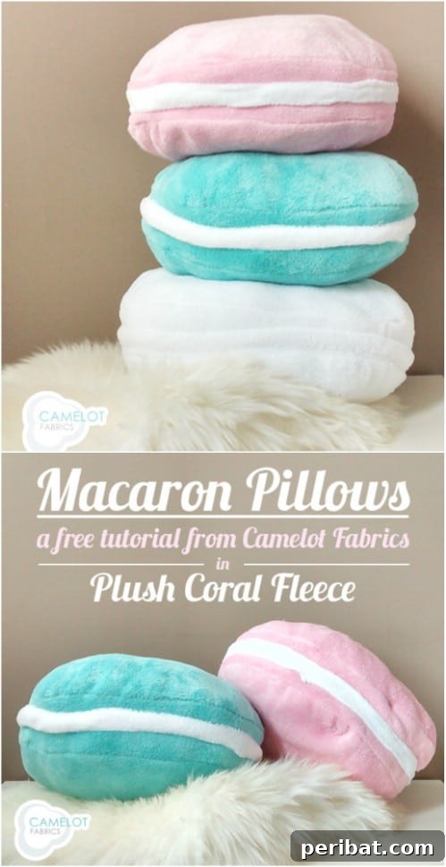 Quick-Stitch Style: Effortless DIY Accent Pillows for an Instant Home Update 12 Fleece Macaroon Pillow