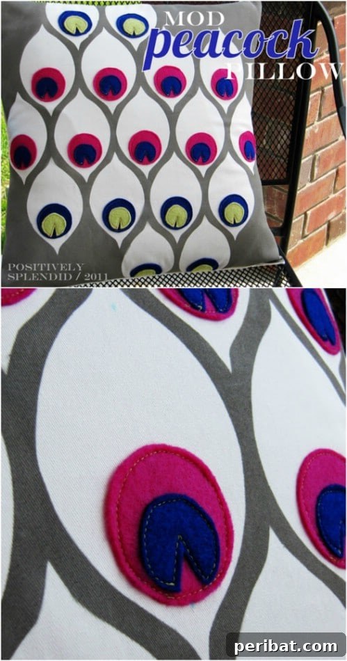 Quick-Stitch Style: Effortless DIY Accent Pillows for an Instant Home Update 18 Lovely DIY Peacock Pillow