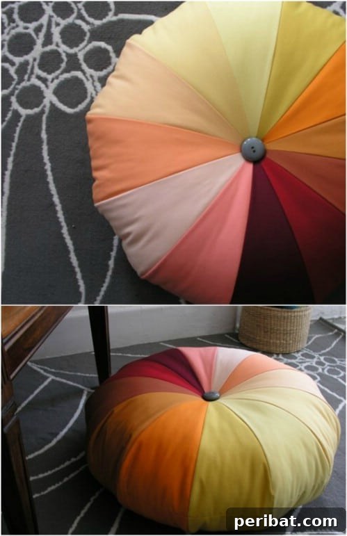 Quick-Stitch Style: Effortless DIY Accent Pillows for an Instant Home Update 20 Easy Pouf Pillow
