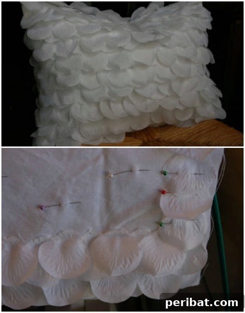 Quick-Stitch Style: Effortless DIY Accent Pillows for an Instant Home Update 22 DIY Rose Petal Pillow