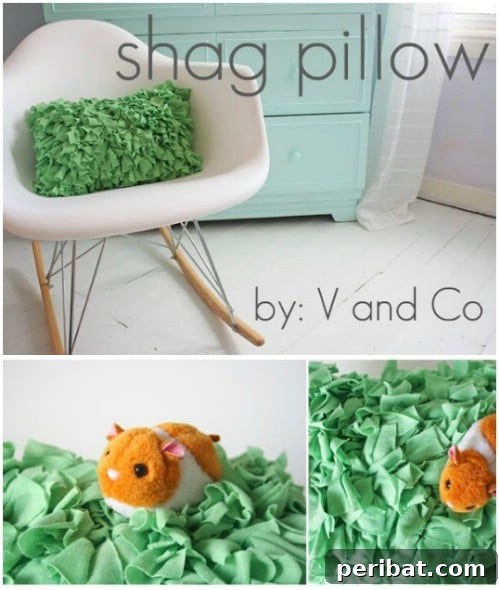 Quick-Stitch Style: Effortless DIY Accent Pillows for an Instant Home Update 25 DIY Shag Accent Pillow
