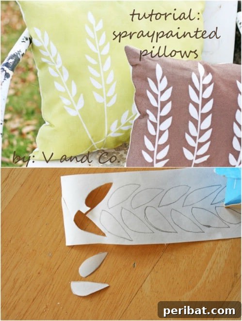 Quick-Stitch Style: Effortless DIY Accent Pillows for an Instant Home Update 5 Easy Spray Painted Wheat Pillows