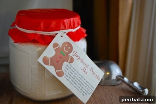 30 Festive Jar Gift Recipes: Handmade Holiday Delights 14 Gingerbread Buttermilk Pancake Mix In A Jar