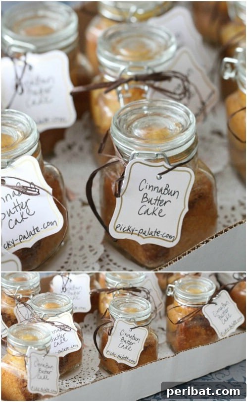 30 Festive Jar Gift Recipes: Handmade Holiday Delights 8 Cinna-Bun Butter Cake In A Jar