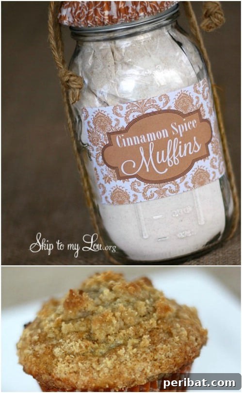 30 Festive Jar Gift Recipes: Handmade Holiday Delights 9 Cinnamon Spice Muffins In A Jar