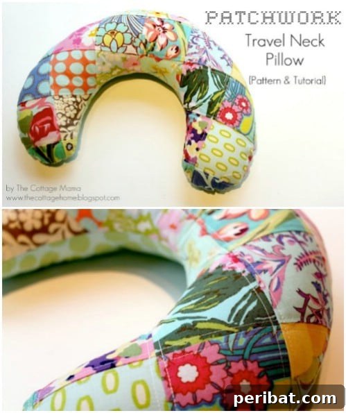 Start Sewing Today: 25 Free Patterns for Amazing Hand Sewn Gifts 20 DIY Patchwork Travel Pillow