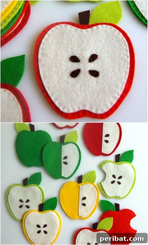 Start Sewing Today: 25 Free Patterns for Amazing Hand Sewn Gifts 3 Hand Sewn Apple Coasters