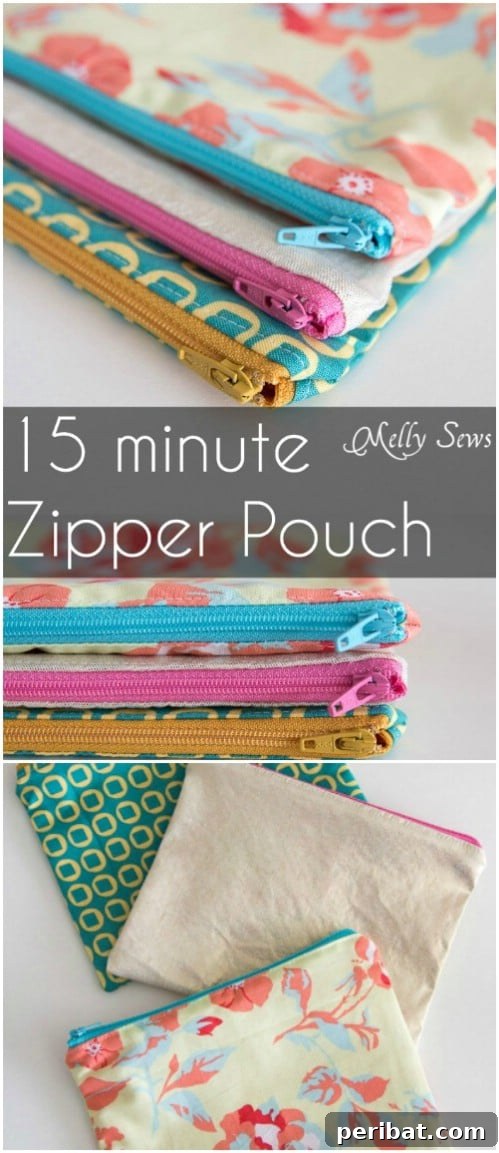 Start Sewing Today: 25 Free Patterns for Amazing Hand Sewn Gifts 27 Easy Handmade Zippered Pouch