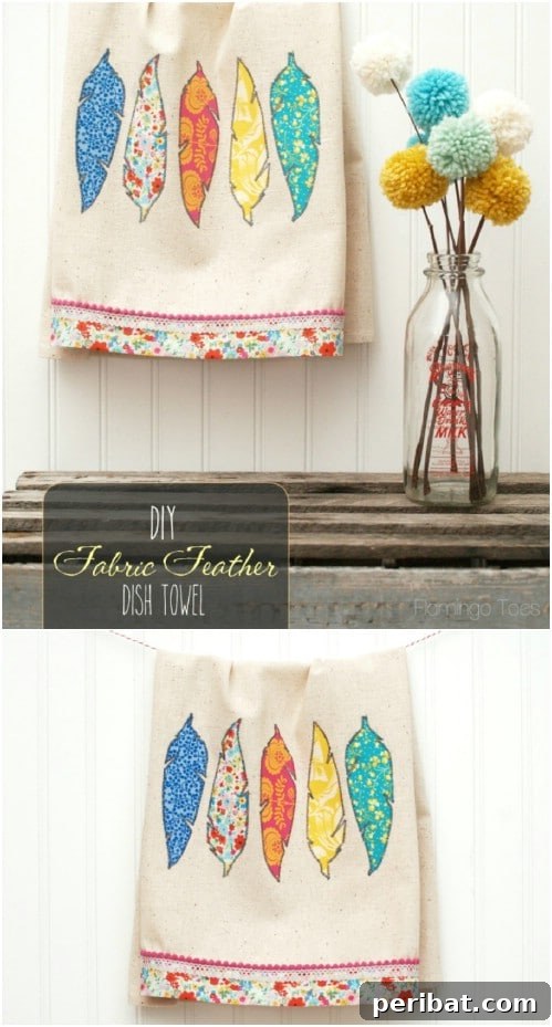 Start Sewing Today: 25 Free Patterns for Amazing Hand Sewn Gifts 8 Easy To Sew Fabric Feather Dish Towels