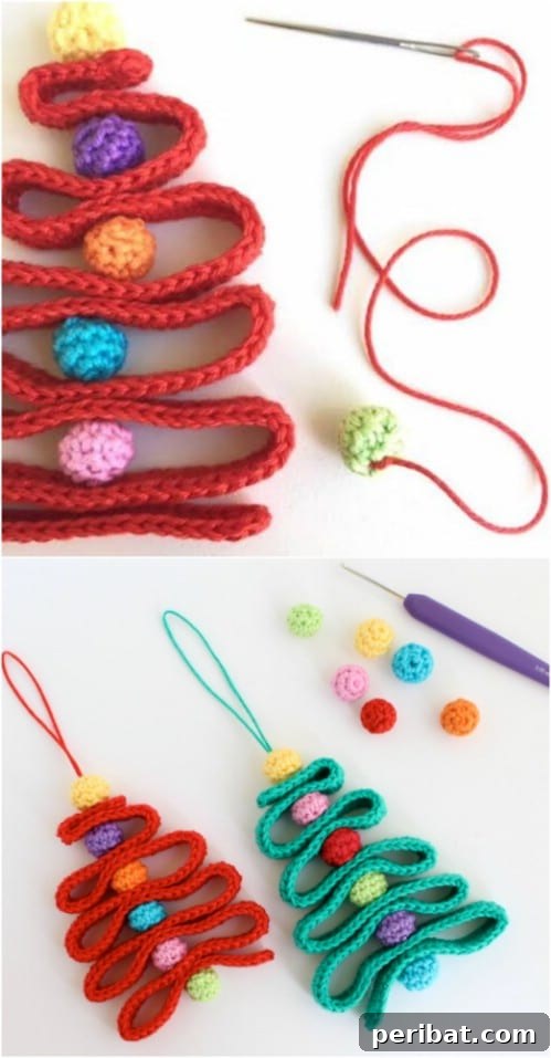 Easy Crochet Ribbon Christmas Tree