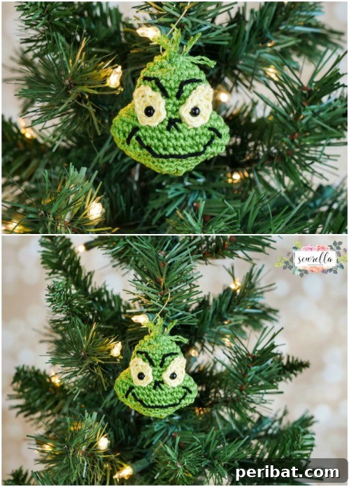 The Grinch Inspired Crochet Ornament