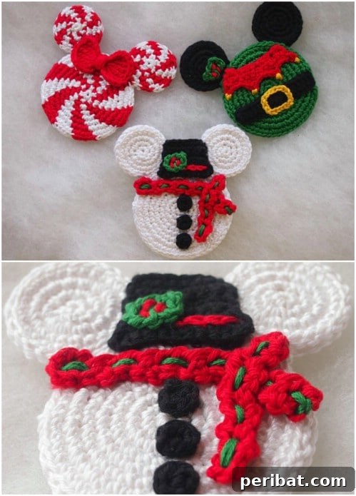 Easy Crochet Mickey Mouse Ornaments