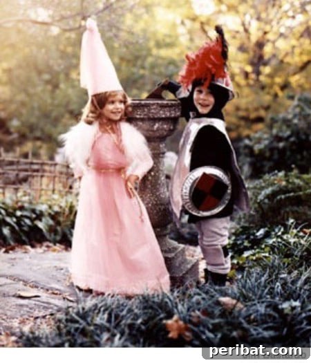 75 Effortless DIY Halloween Costumes That Kids Adore 60 A child dressed as a 'Brave Knight' for Halloween, featuring homemade armor and a shield, ready to save the day