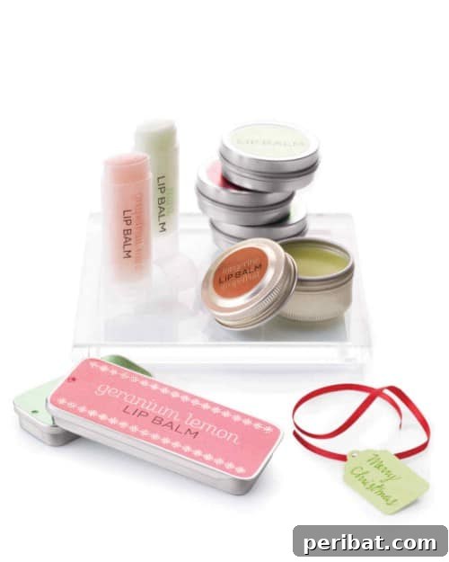 Spa Inspired DIY Lip Balms