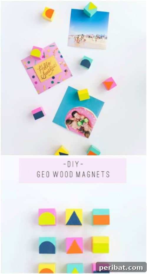 Easy Geo Wood Magnets