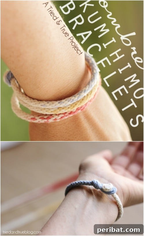 DIY Braided Yarn Bracelet