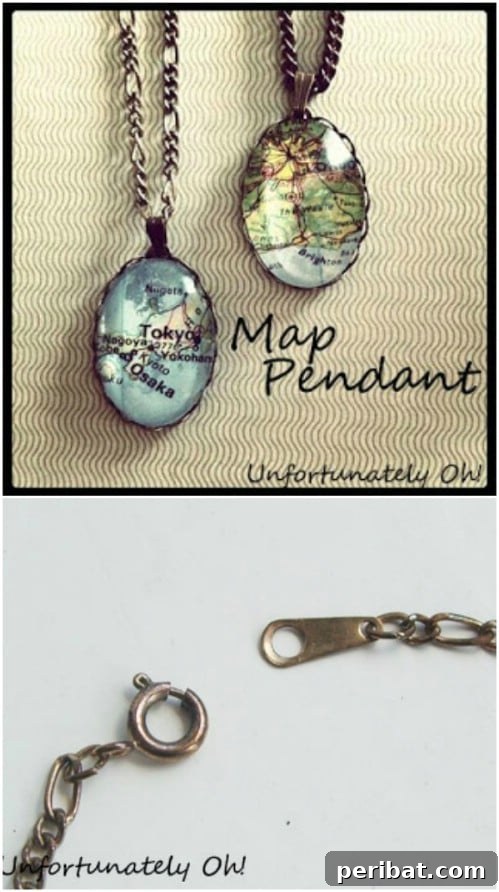 Easy DIY Map Pendants