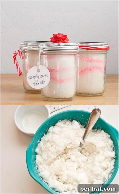 DIY Candy Cane Sugar Scrub
