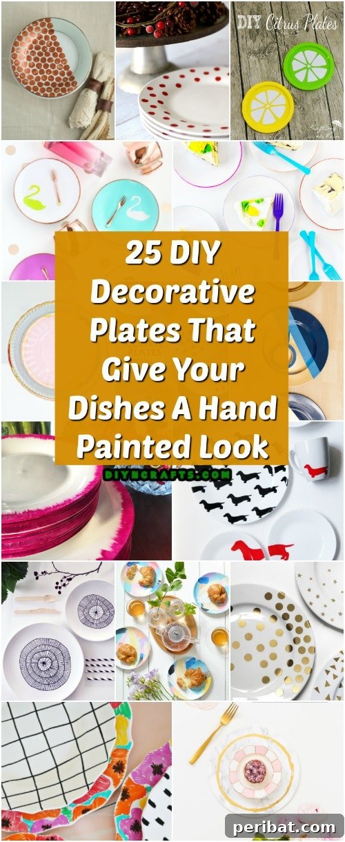 25 DIY Decorative Plates That Give Your Dishes A Hand Painted Look