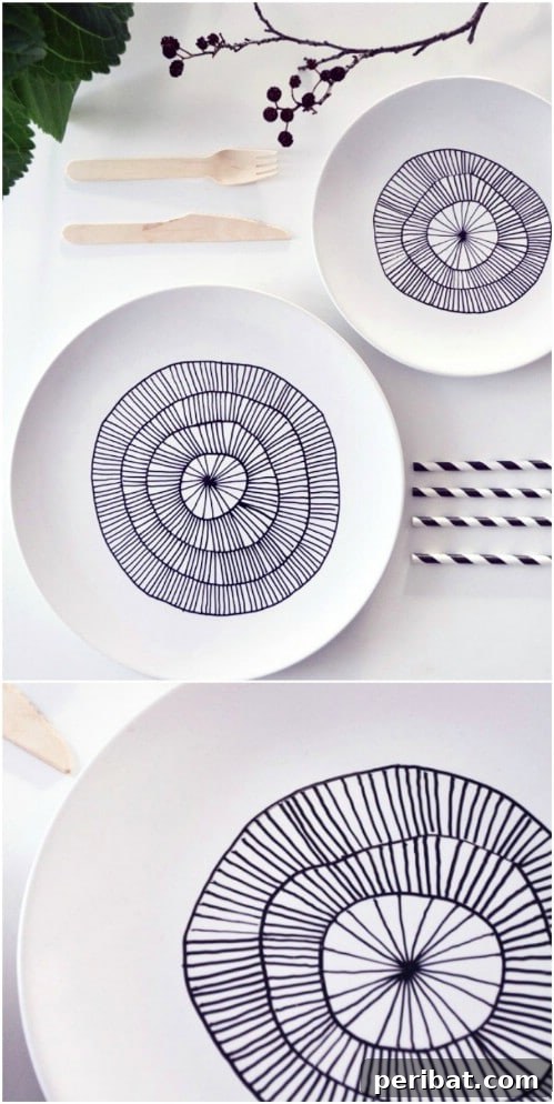 15 Minute DIY Porcelain Plates