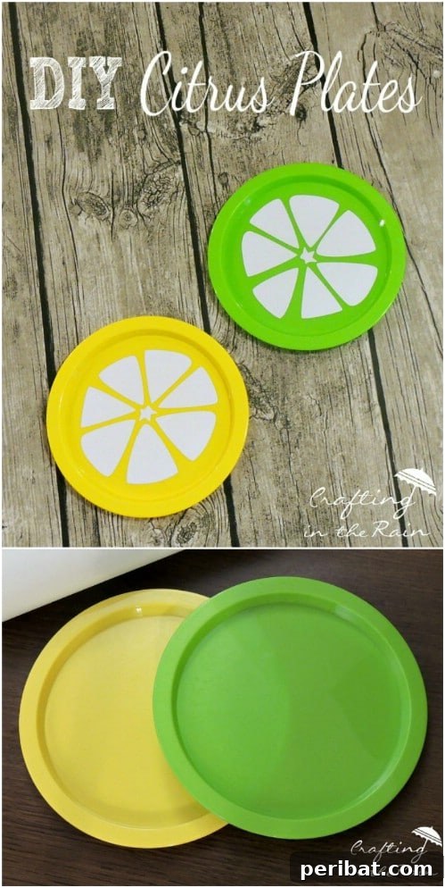Summery DIY Citrus Plates