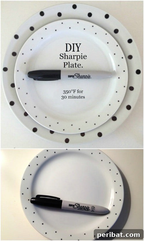 Easy DIY Sharpie Plate