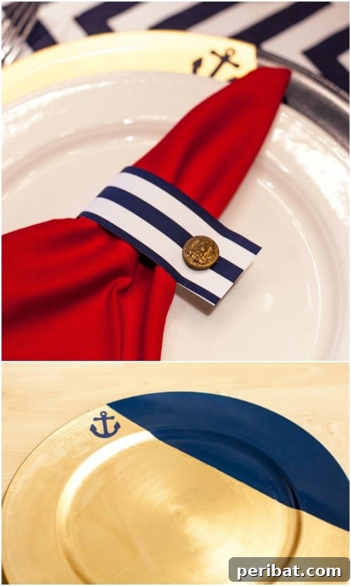 DIY Nautical Charger Plates