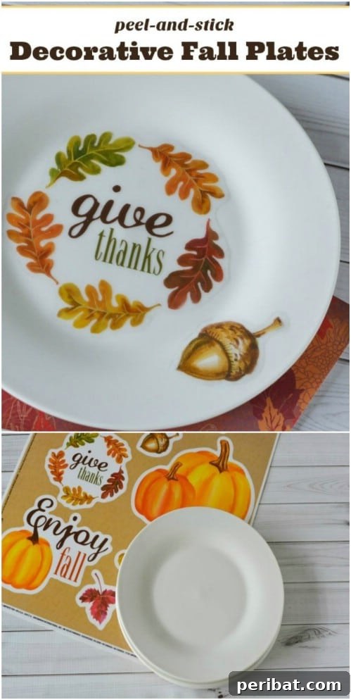 Easy DIY Decorative Fall Plates