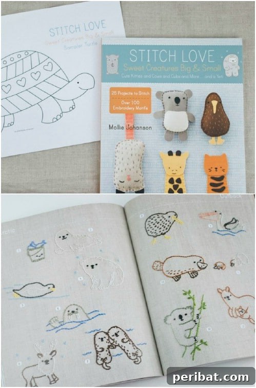 25 Beginner-Friendly Embroidery Projects Plus Free Patterns 23 Adorable sampler turtle embroidery pattern with shell filled with diverse stitches