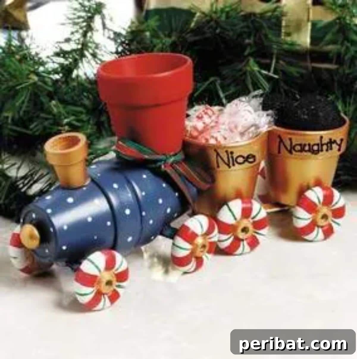 Adorable DIY Clay Pot Choo Choo