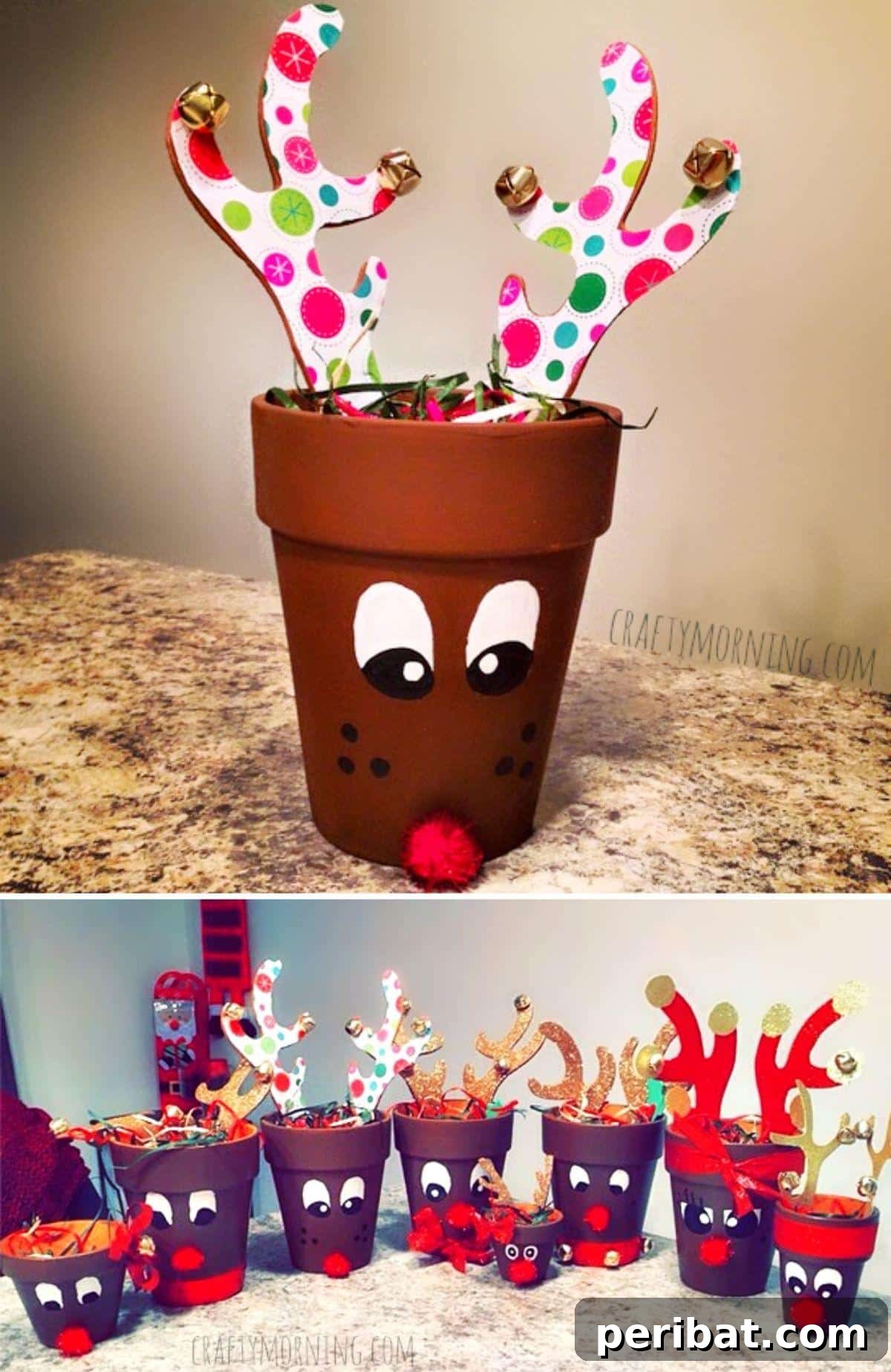 Terra Cotta Pot Reindeer