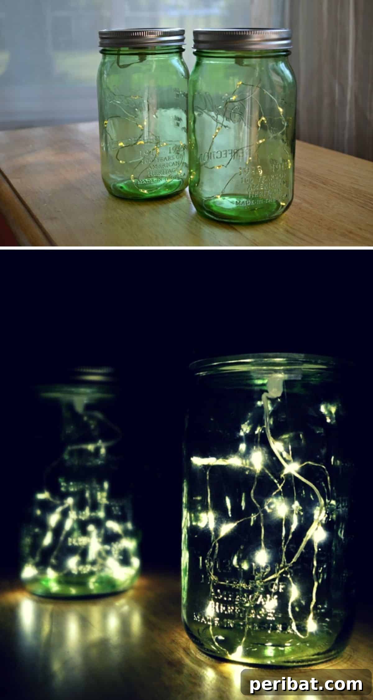 Frosty & Frugal: 20 DIY Decor Ideas for Your Winter Wedding 15 Firefly Mason Jar Lights