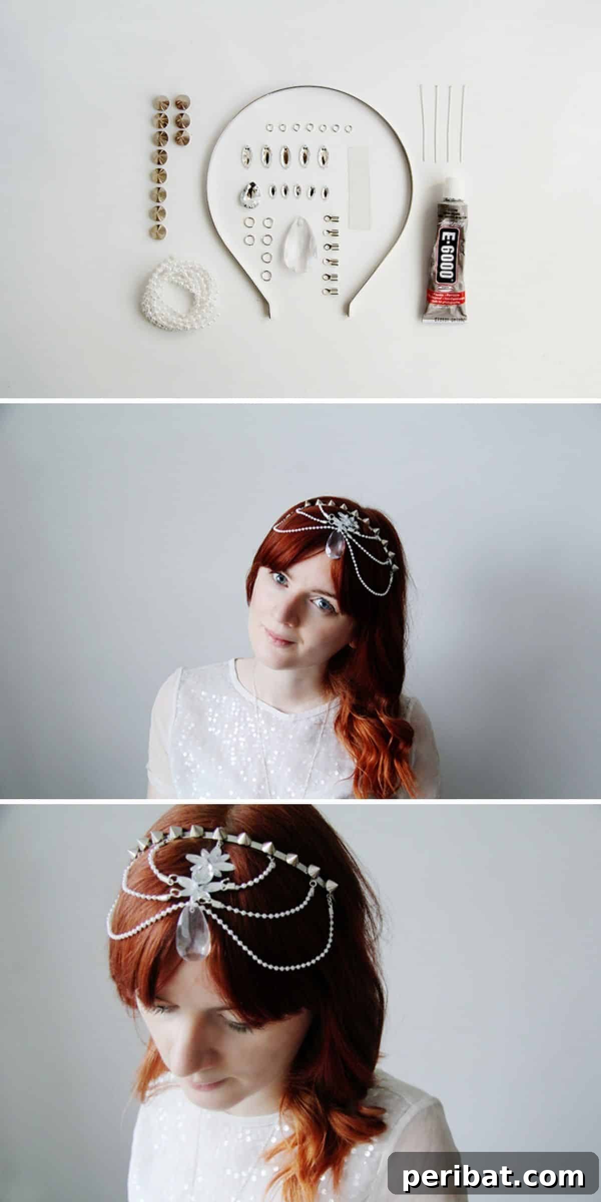 Frosty & Frugal: 20 DIY Decor Ideas for Your Winter Wedding 17 DIY Givenchy Inspired Headpiece