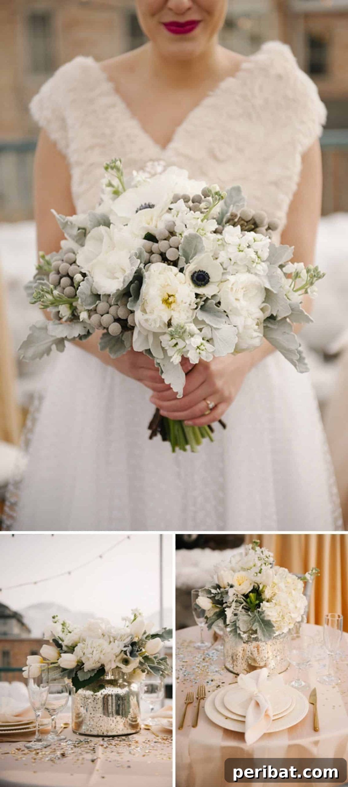 Frosty & Frugal: 20 DIY Decor Ideas for Your Winter Wedding 18 DIY Mercury Glass Centerpieces