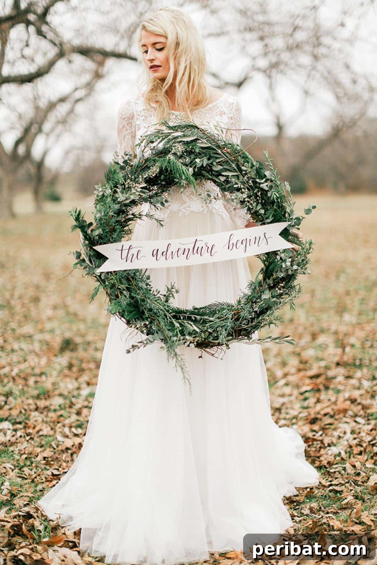 Frosty & Frugal: 20 DIY Decor Ideas for Your Winter Wedding 20 Gorgeous DIY Winter Wedding Wreath