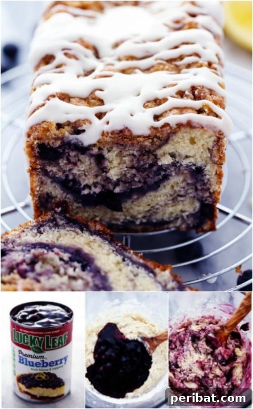 Homemade Blueberry Pie Muffin Bread