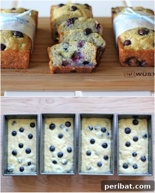 Buttermilk Banana Blueberry Bread