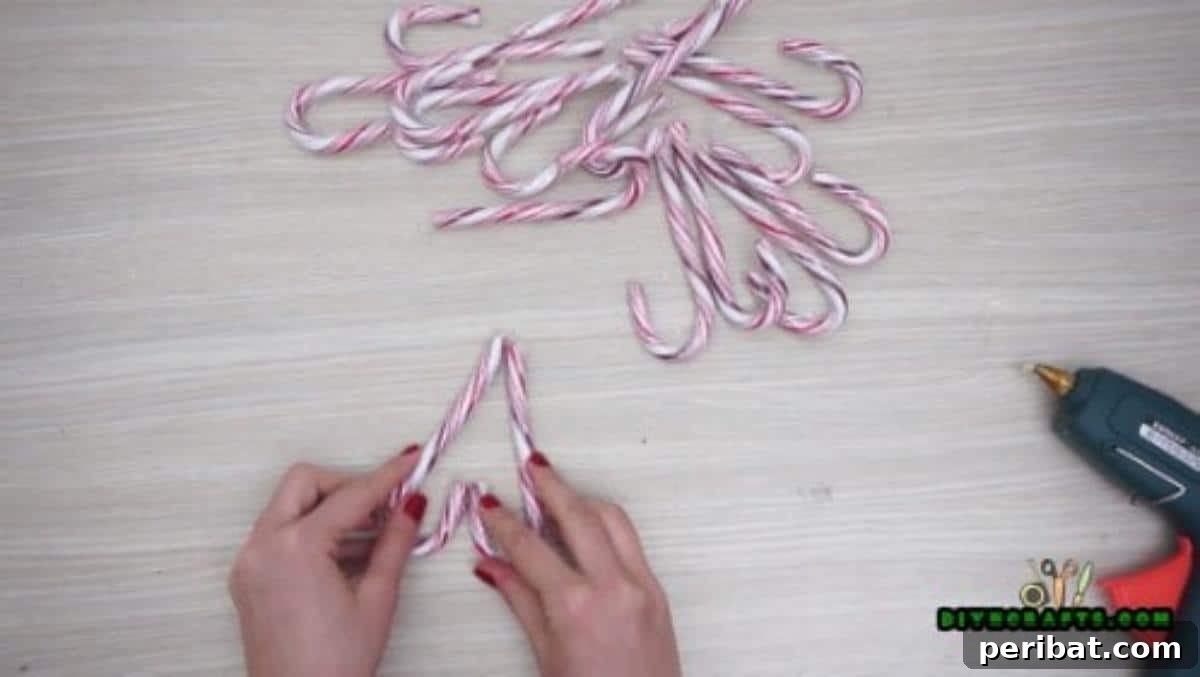 5 Festive Candy Cane Crafts to Sweeten Your Christmas 25 Candy Cane Wreath - 5 Candy Cane Projects for a Deliciously Festive Christmas