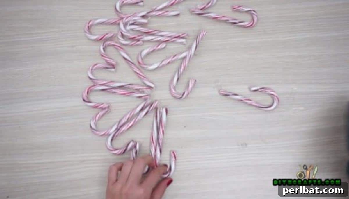 5 Festive Candy Cane Crafts to Sweeten Your Christmas 27 Candy Cane Wreath - 5 Candy Cane Projects for a Deliciously Festive Christmas