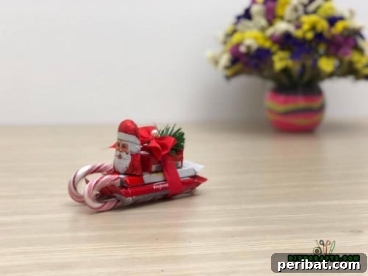 5 Festive Candy Cane Crafts to Sweeten Your Christmas 7 Candy Sleigh - 5 Candy Cane Projects for a Deliciously Festive Christmas