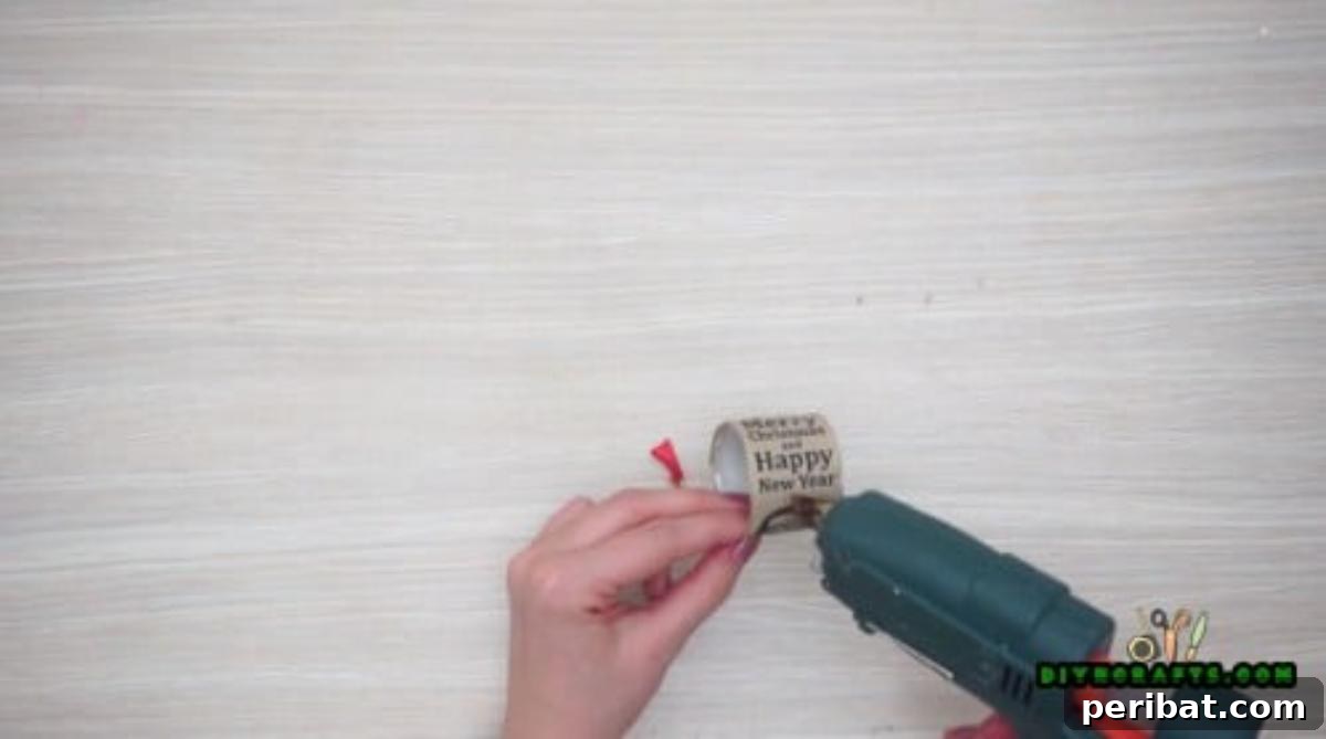 Instant Holiday Glam: 5 Napkin Rings in Less Than 2 Mins 21 Wrapped Merry Christmas Napkin Ring Base