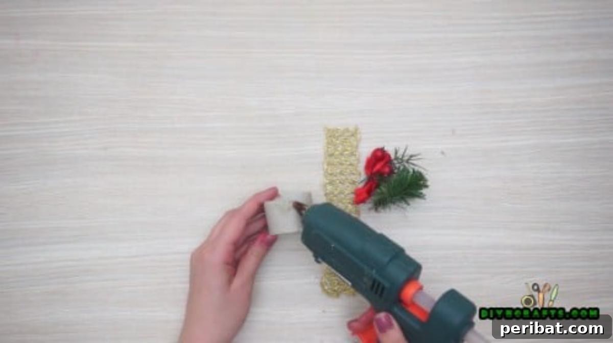 Instant Holiday Glam: 5 Napkin Rings in Less Than 2 Mins 9 Wrapping Braided Cord Around Napkin Ring