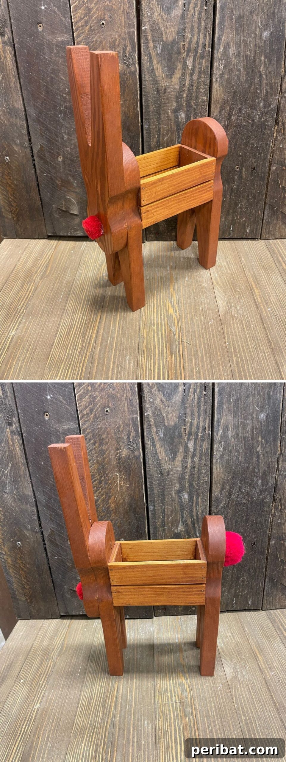 Welcome Home: 15 Creative DIY Planters for Your Front Porch 11 Wood Reindeer Planter