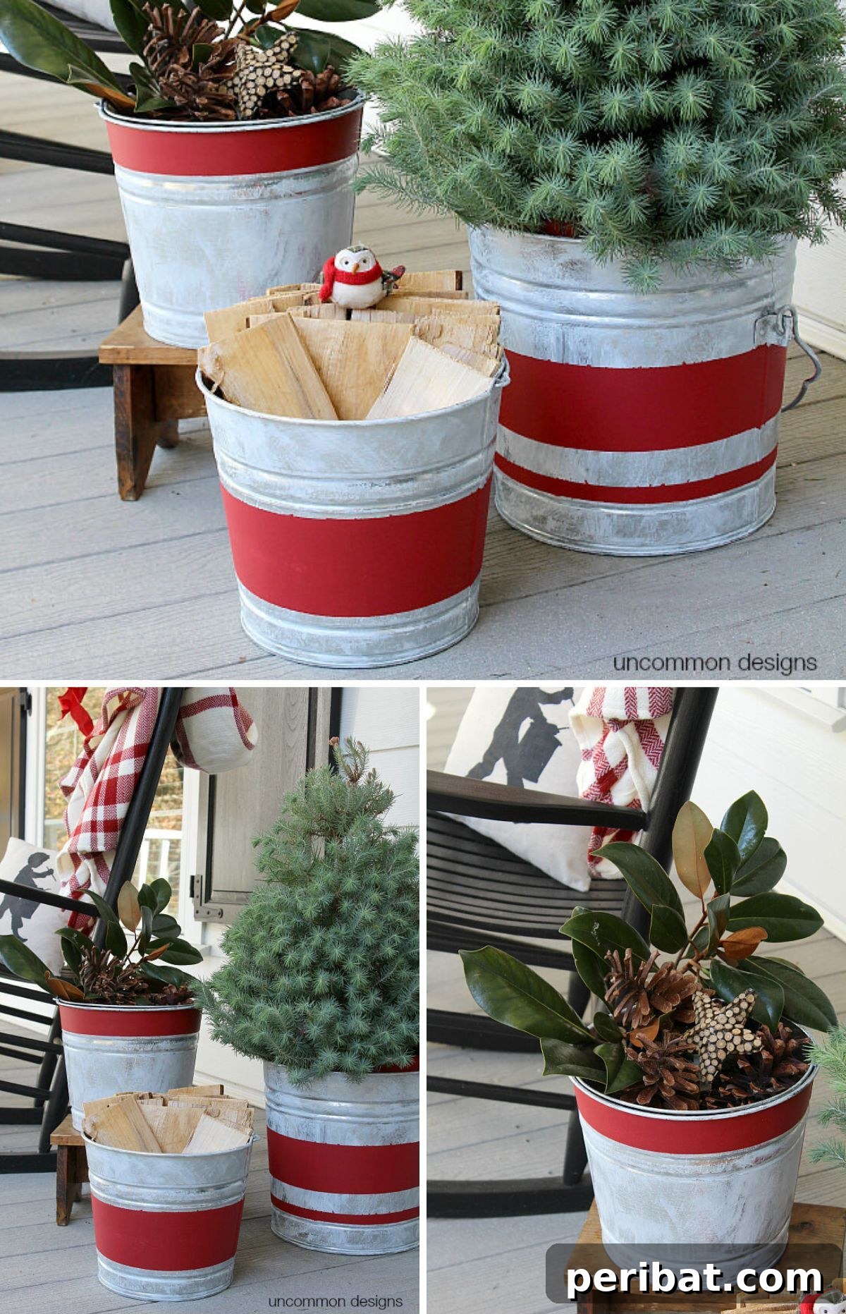 Welcome Home: 15 Creative DIY Planters for Your Front Porch 12 Vintage Galvanized Bucket Planters