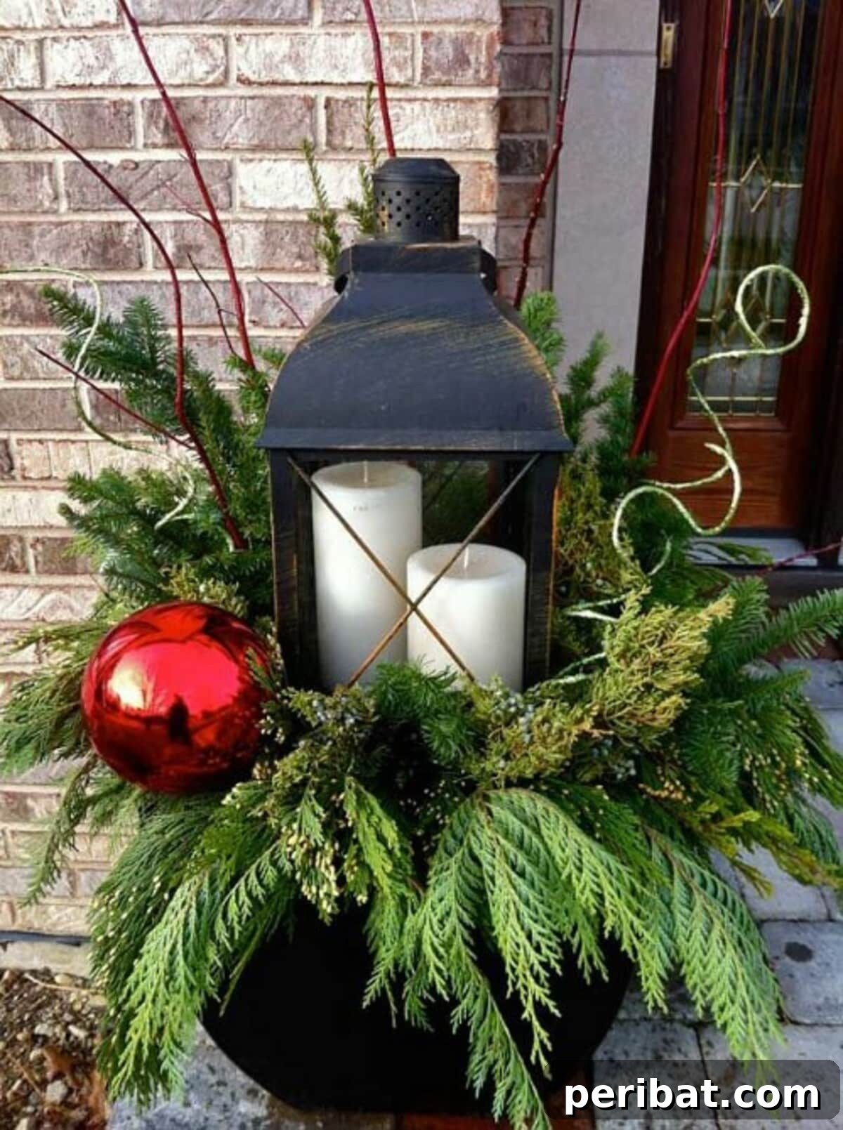 Welcome Home: 15 Creative DIY Planters for Your Front Porch 13 Oversized Ornament Lantern Planter